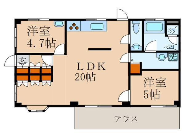 中野ヒルズの物件間取画像